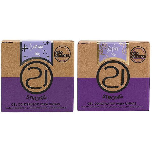 Gel Construtor com Glitter - Gel Strong 16g - Nails 21