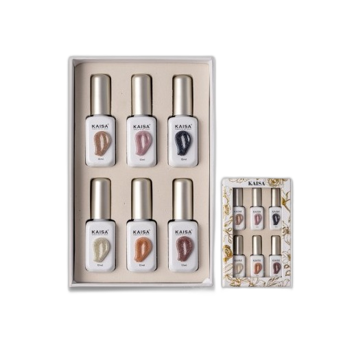 Kit Esmaltes em Gel - Galáxia - 6und com 12ml cada - Kaisa