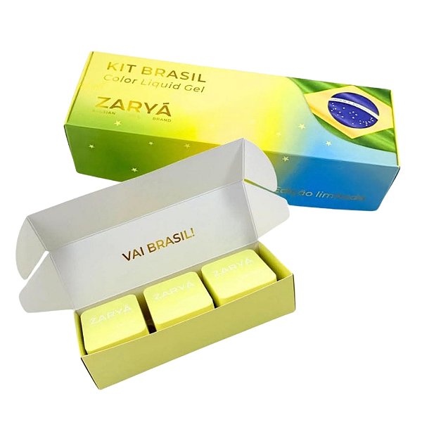 Kit Brasil Color Liquid Gel - Edição Limitada - Zaryá