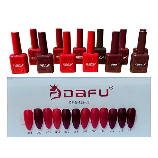 Esmalte em Gel Coleção Tons de Cereja 10ml - Dafu