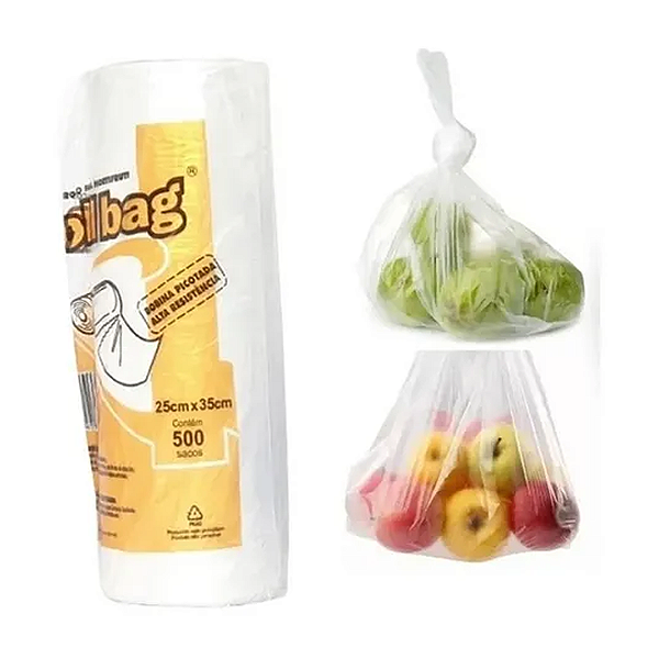 Saco Plastico Bobina Picotada 25x35