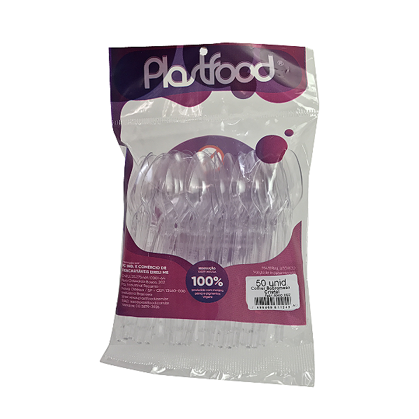 Colher Sobremesa Descartavel Pct.50un