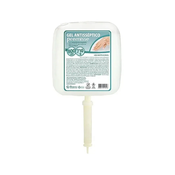 REFIL ALCOOL GEL 70 800ML PREMISSE