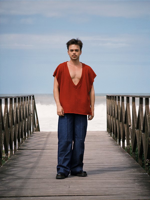 Colete Gola V Bordô