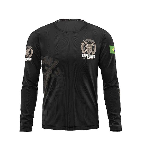 Camiseta manga longa Forças Especiais Brasil