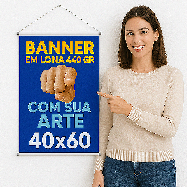 Banner Personalizado com sua imagem a prova de aguá diversos tamanhos