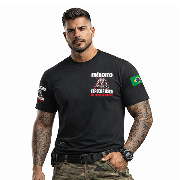 Camiseta Operacianal Milltar Exército Epecialista em Armas Químicas