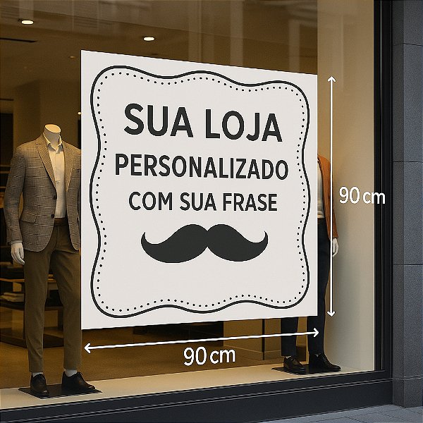 Adesivos 90x90 cm Personalizados com sua marca a prova de água