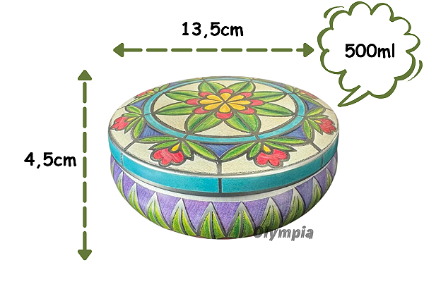Lata Arabesco Lilás 500ml