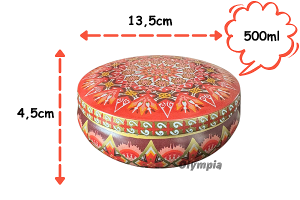 Lata Arabesco laranja 500ml