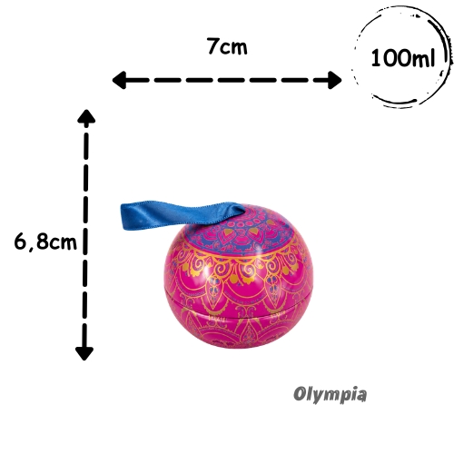 Lata Bolinha Agata Rosa 100ml Meister