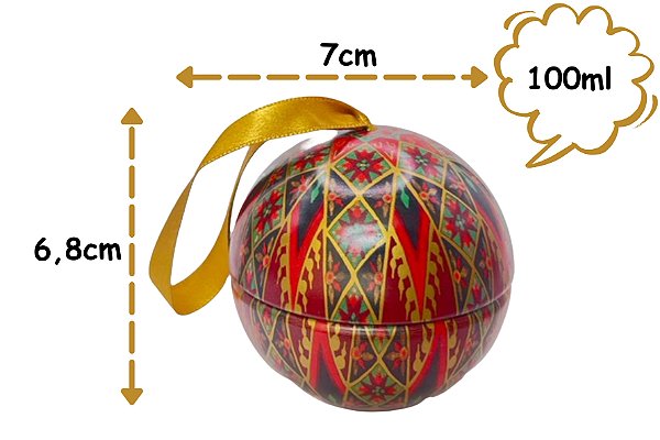 Lata Bolinha Natal Real 100ml