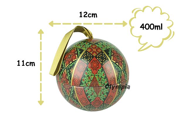 Lata Bola Natal Real 400ml