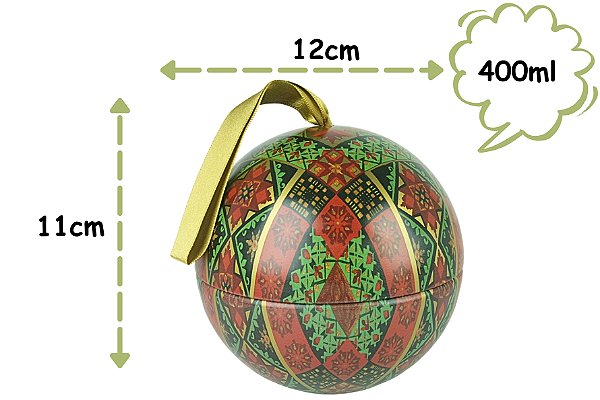 Lata Bola Natal Real 400ml