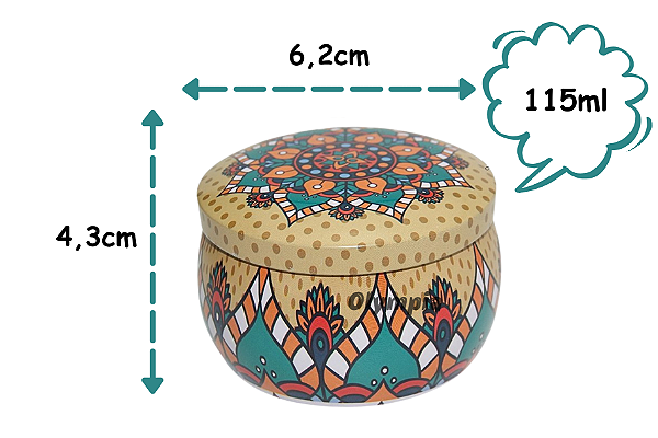 Lata Mosaico GeoAura 115ml