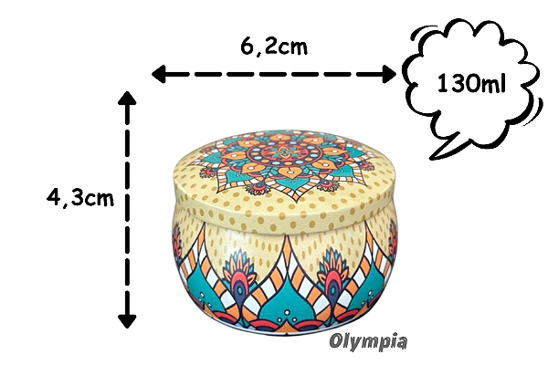 Lata Mosaico GeoAura 130ml