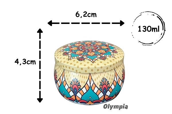 Lata Mosaico GeoAura 130ml