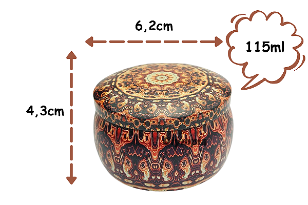 Lata Mandala Ônix 115ml