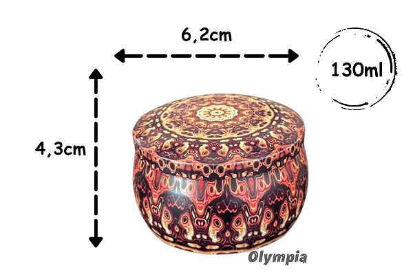 Lata Mandala Ônix 130ml