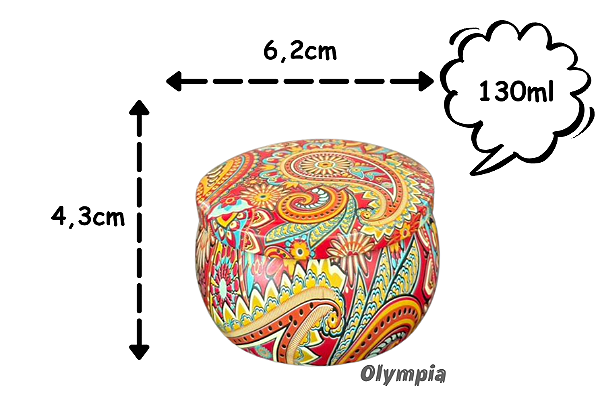 Lata Mosaico Paisley 130ml