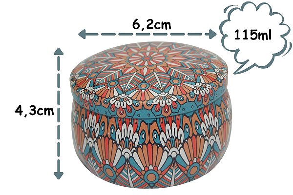 Lata Mandala Pavão 115ml