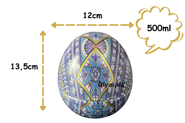 Lata Ovo Celeste 500ml