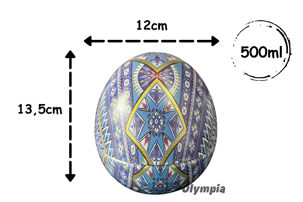 Lata Ovo Celeste 500ml