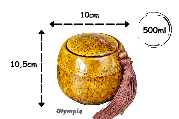 Cerâmica Chinesa Amarelo 500ml