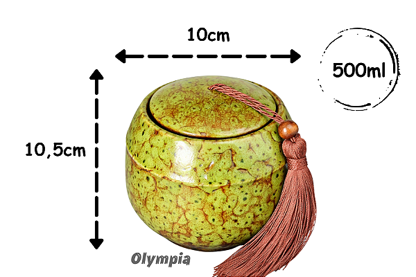 Cerâmica Chinesa Verde 500ml