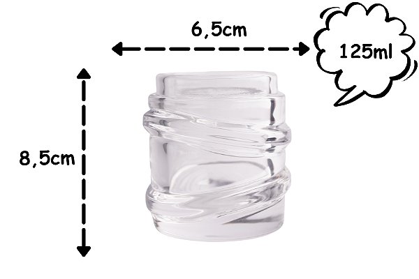 Pote de Vidro Vortex