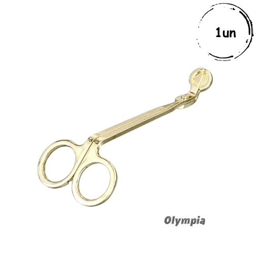 Tesoura aparador de pavio Gold Olympia
