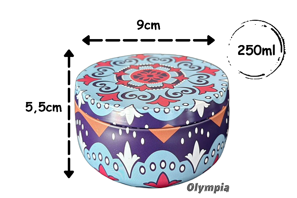 Lata Mandala Índigo 250ml