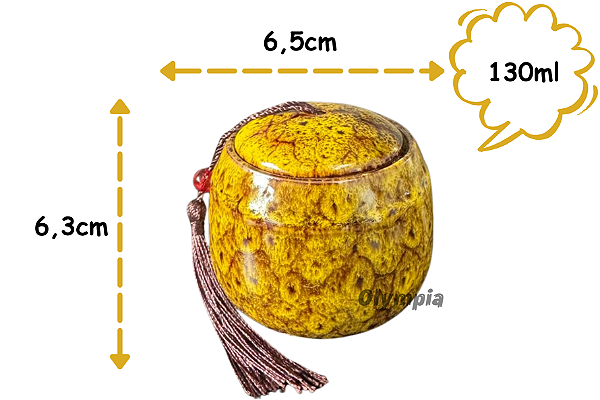 Cerâmica Chinesa Amarelo 130ml