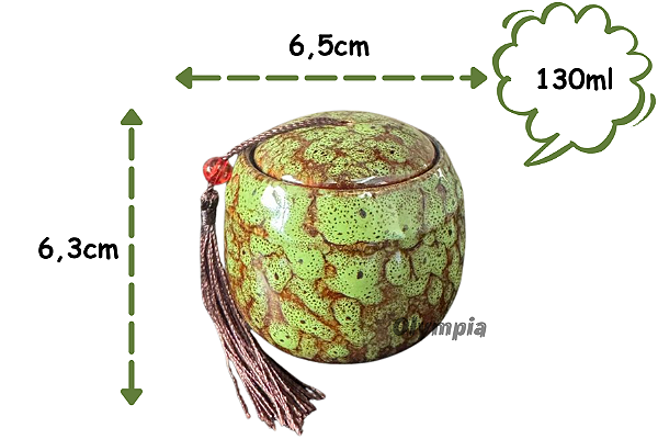 Cerâmica Chinesa Verde 130ml