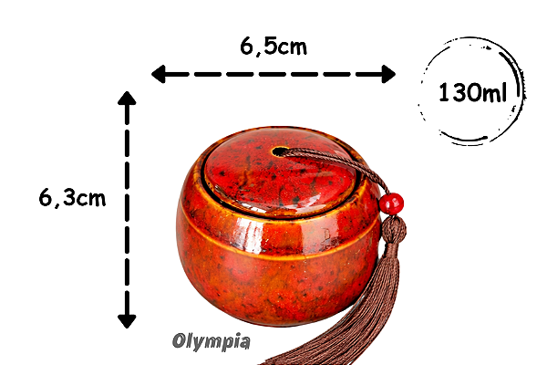 Cerâmica Chinesa Vermelho 130ml