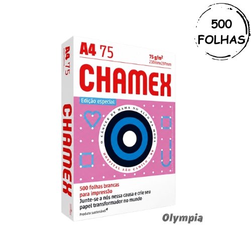 500 FOLHAS papel A4 Chamex 75g
