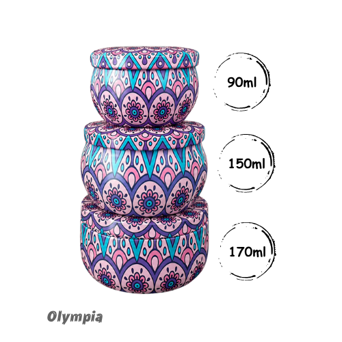 Coleção 3 Latas Púrpures