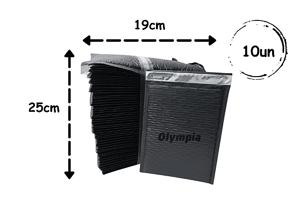 Envelope com saco bolha interno 10un