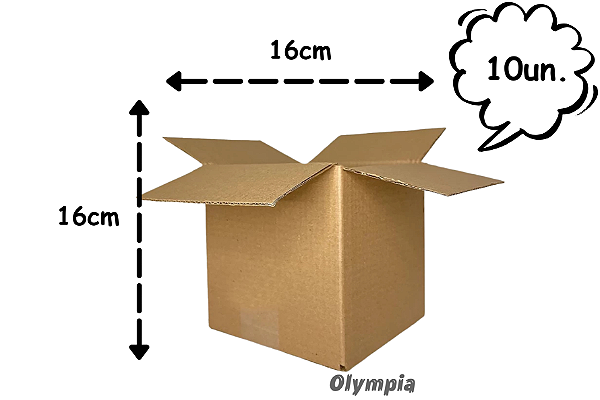 Caixa de Papelão p/ Correios 16x16x16cm