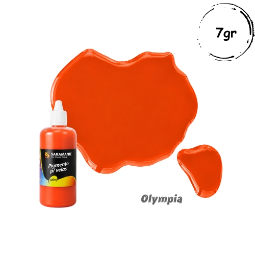 Pigmento Líquido Laranja para velas 100ml Saramanil