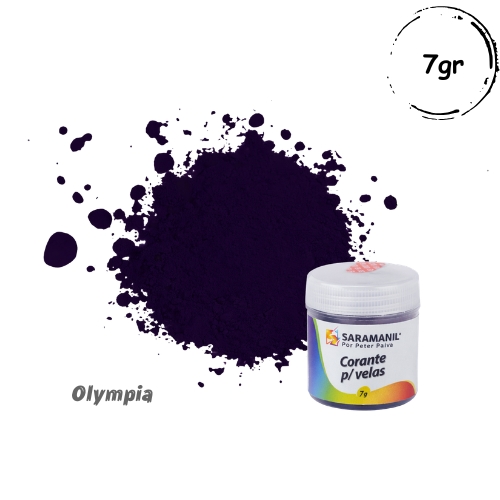 Corante em pó Violeta para velas 7grs Saramanil