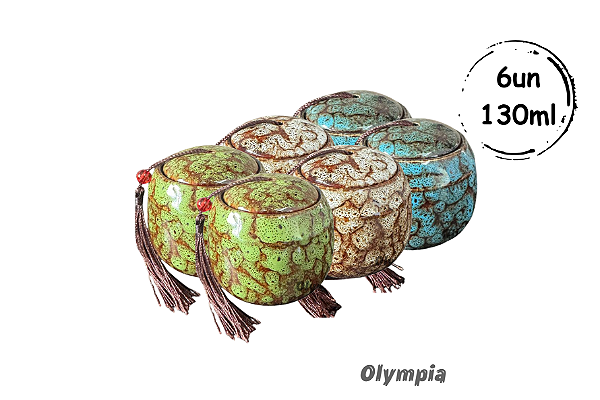 6un Cerâmica Chinesa 130ml