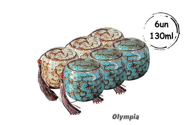 6un Cerâmica Chinesa 130ml