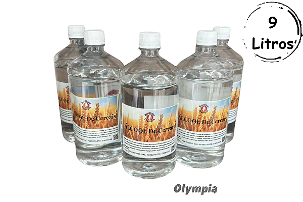 9 Litros ÁLCOOL de Cereais