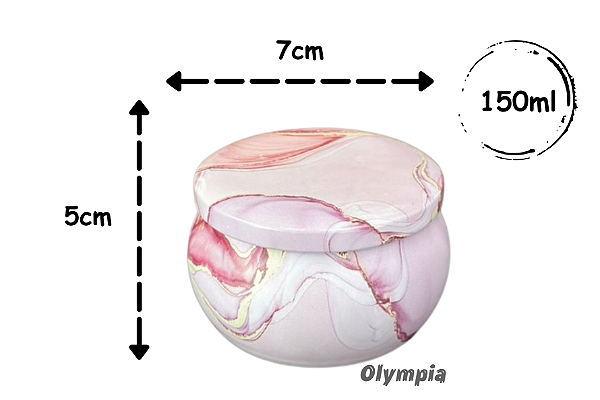Lata Marmorizada Rose 150ml