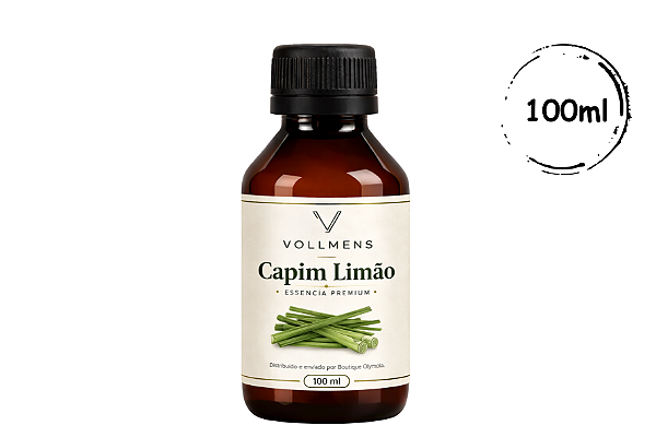 Essência Capim Limão Vollmens 100ml