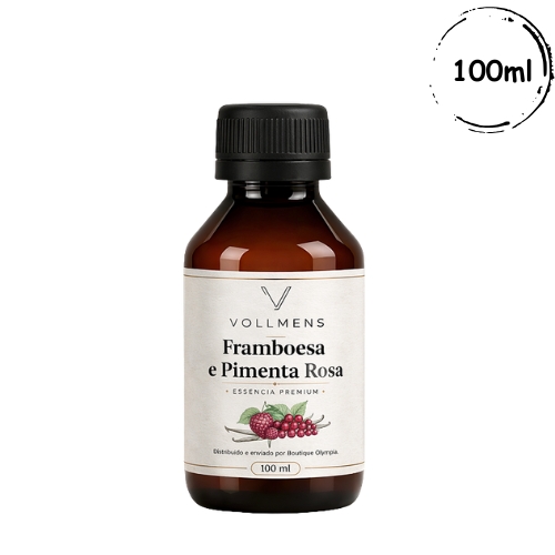 Essência Framboesa e Pimenta Rosa Vollmens 100ml