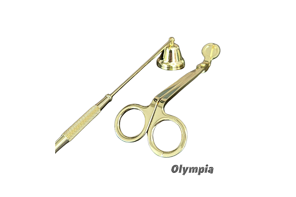 Kit Tesoura aparador e Abafador Sino de pavio Gold