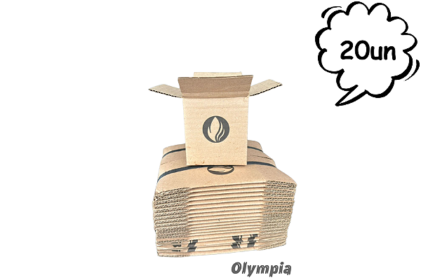 20un Caixinha Papelão Pardo para vidros 7,5 x 8,5cm