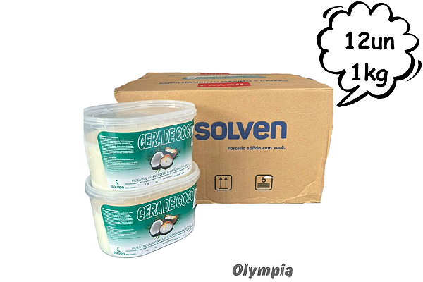 Cx Fechada Cera de Coco Solven 12kg